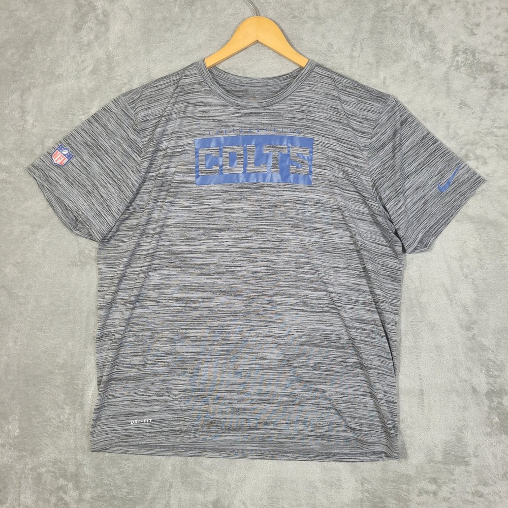 NFL Indianapolis Colts Nike Dri-FIT Gray T-Shirt Mens Size XL